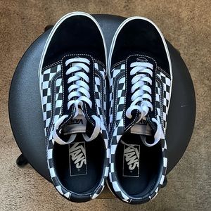 Men’s Old Skool Black and Checkered Vans